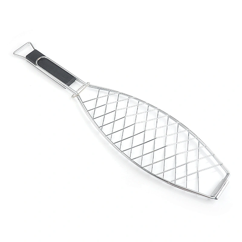 Food grade novelty portable outdoor bbq wire fish grill for Barbecue tools