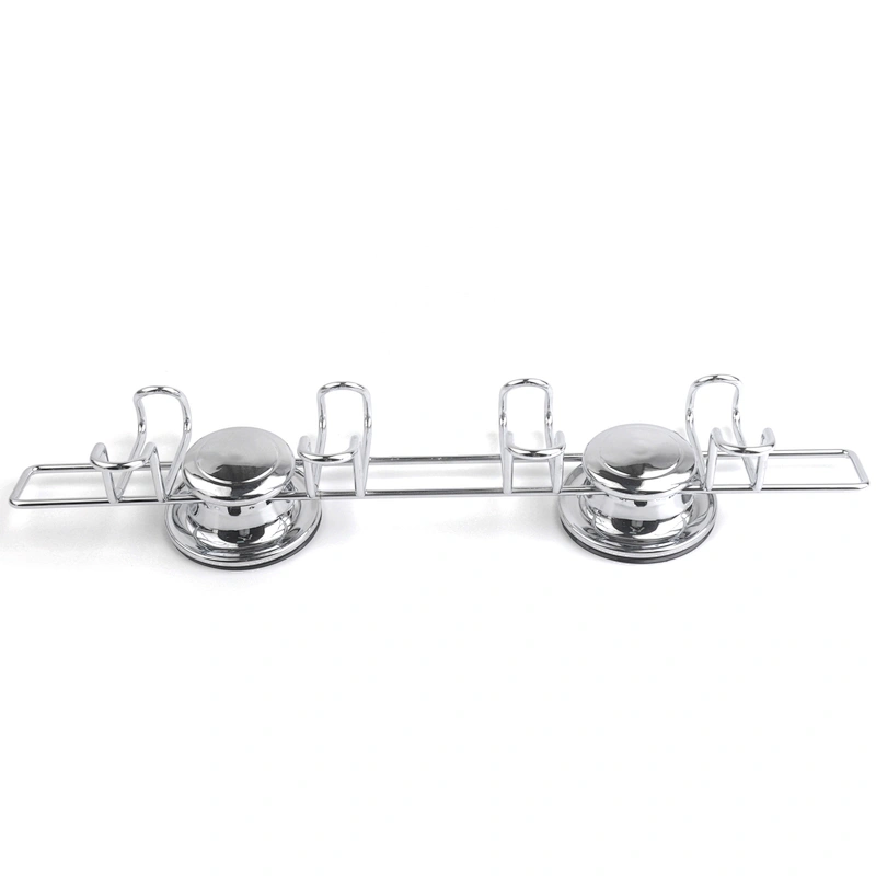 Suction Cups Shower Caddy Stainless Steel Basket Storage Shampoo Rack, Bath Gel Holder Organizer Bathroom Kitchen