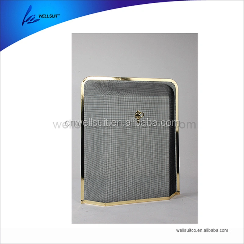 3-Panel Arch Screen with Double Bar for Fireplace tools fireplace accessory fireplace chain screen