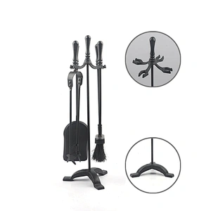 New Indoor Outdoor Accessories Cast Iron Metal Fireplace Tool  Set