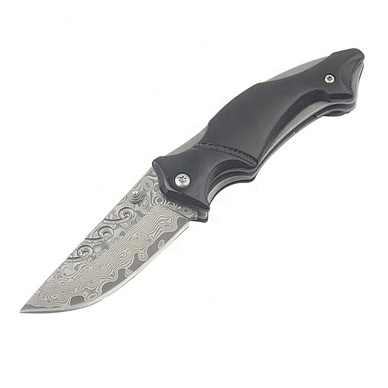 Wood handle pocket  knife OEM camping knife