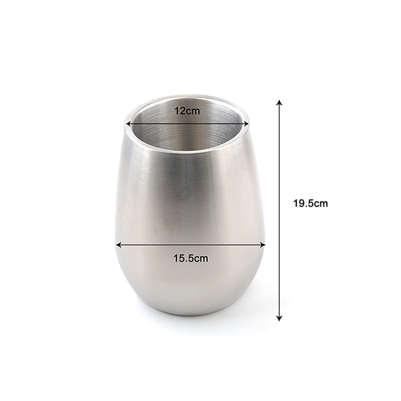 Custom stainless steel high quality double wall insulated wine and beer cooler ice bucket