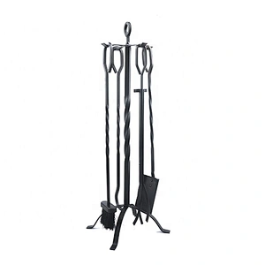 Hot selling new design easy to hang fireplace tools set of 4pcs
