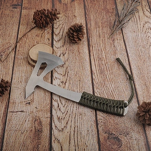 Multi Function Stainless Steel Survival Axe Hatchet with Paracord Handle