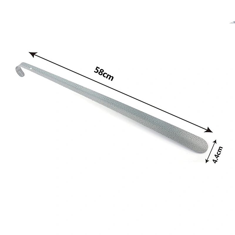 Hot Selling Custom Laser Logo Metal Long Handle Shoe Horn