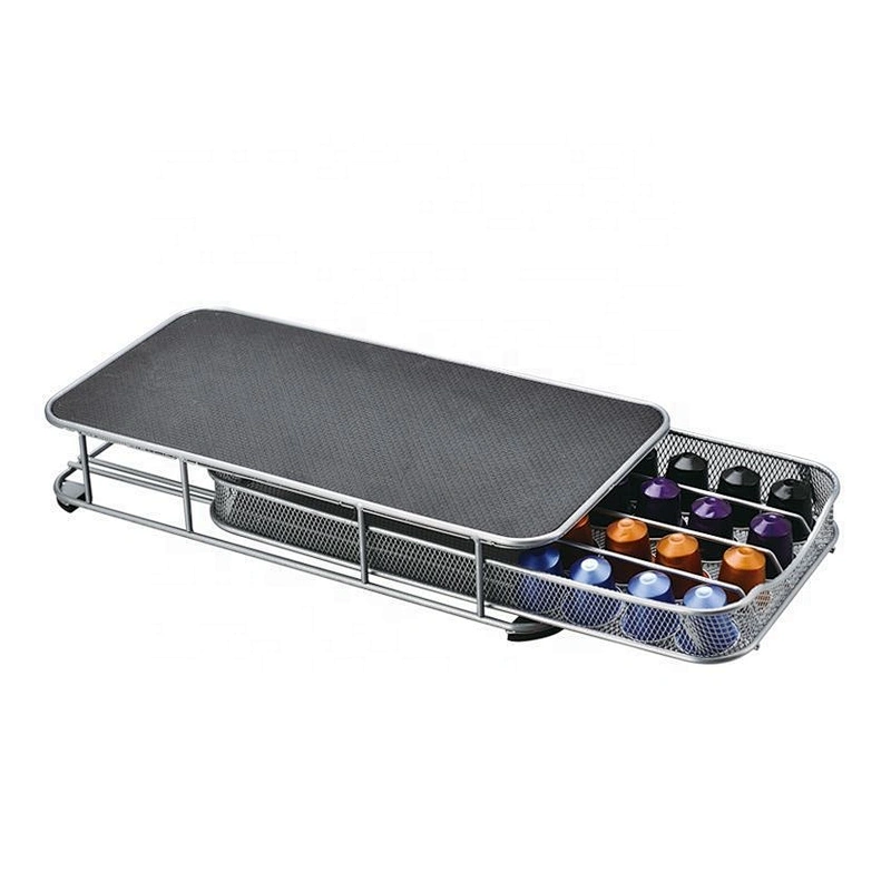 36 pods Iron spray stackable capsule coffee rack for coffee shops