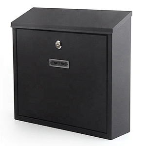 Good quality metal Iron with powder coating wall mounted mailbox lockable letterbox postbox