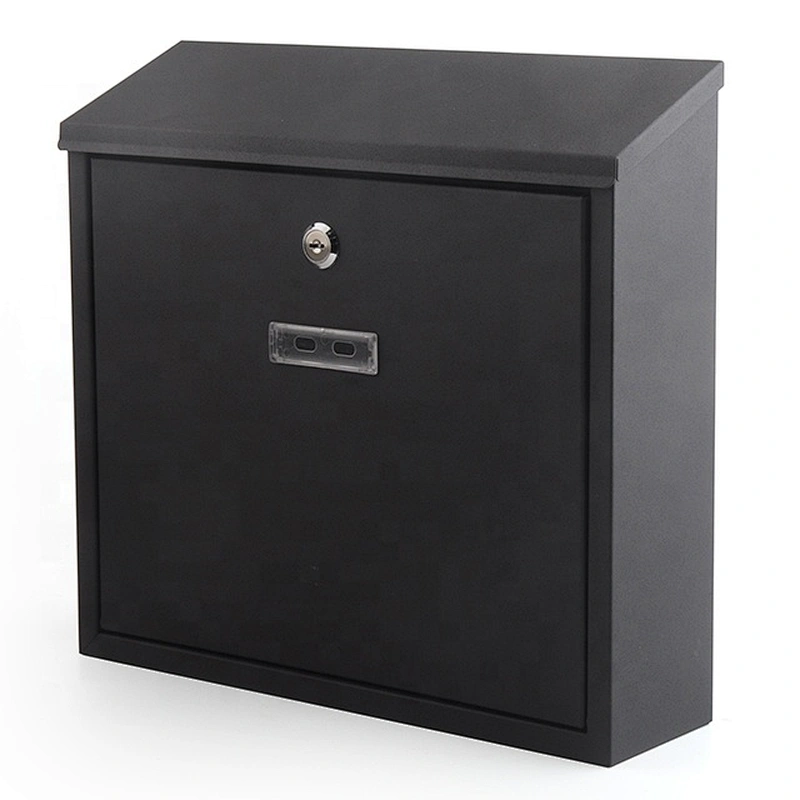 Good quality metal Iron with powder coating wall mounted mailbox lockable letterbox postbox