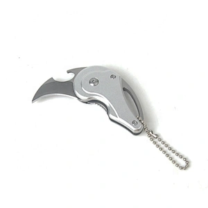Mini multifunctional folding keychain gift knife