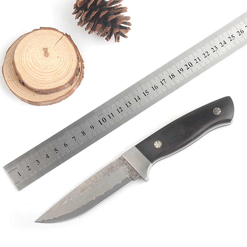 Folding Damascus Pocket Knife Handmade