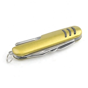 8 In 1 Multi Purpose  Stainless Steel Blade Folding Pocket Survival Hunting Knife Tools with Aluminum Handle