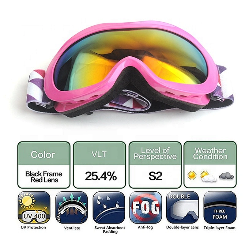 Anti-UV Racing Skis snowboard Skiing protection Sun Glasses Sports Eyewear for Girls