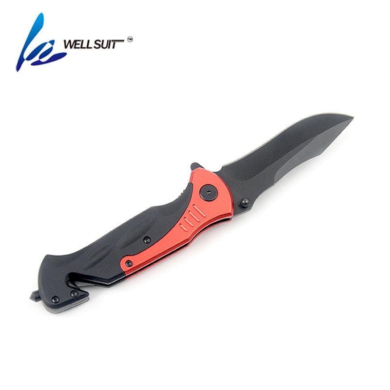 High quality hot selling black coating survival outdoor hunting mini folding knife