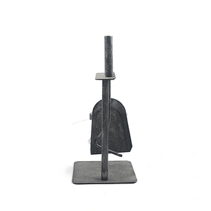 Modern 3 piece fireplace tool combination forge iron casting outdoor fire tools