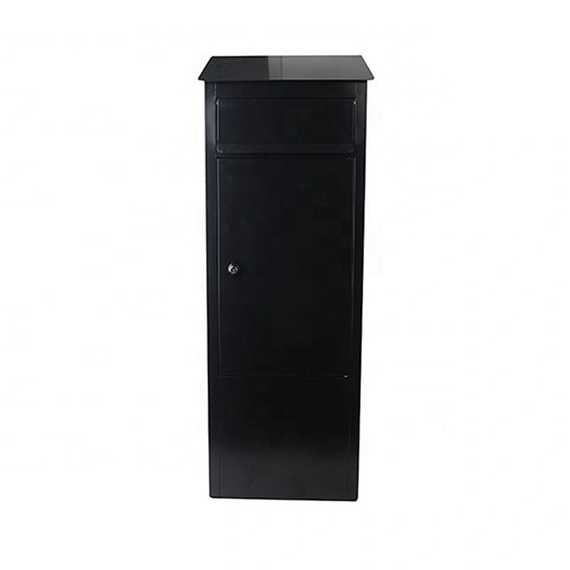 Free standing cast iron modern metal locking large mail box