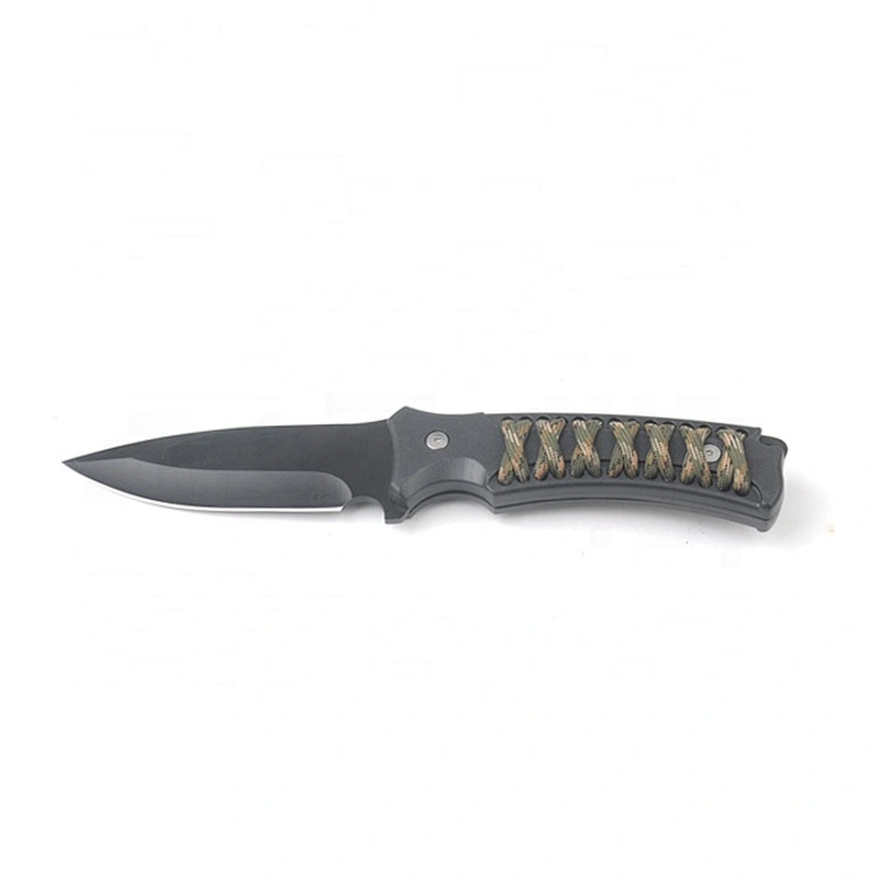 Paracord Handle Stainless Steel Blade Outdoor Camping Survival Knife