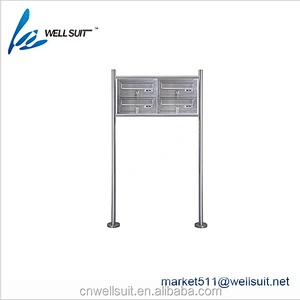 Stainless steel Centralized mailbox CBU mail station for each tenant in an apartment building