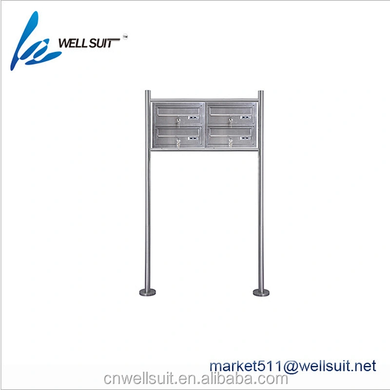 Stainless steel Centralized mailbox CBU mail station for each tenant in an apartment building