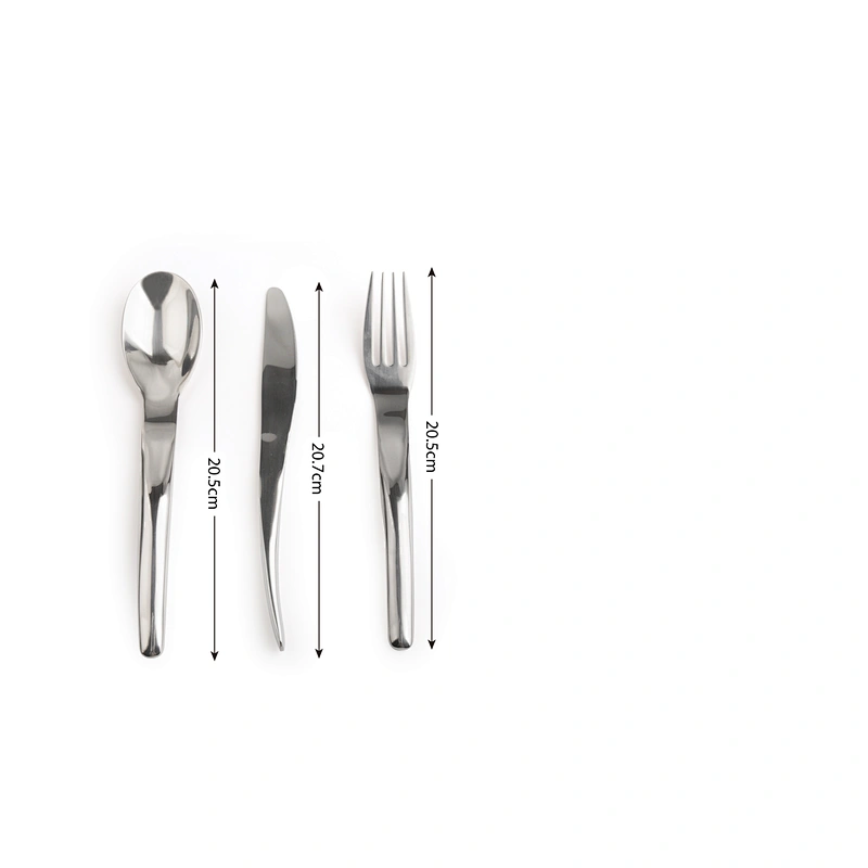 stainless steel portable travel cutlery set with straw in box