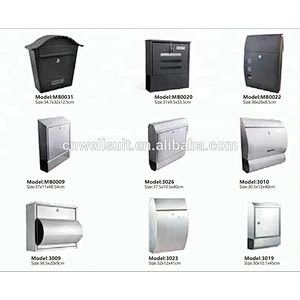 Modern outdoor newspaper mail box
