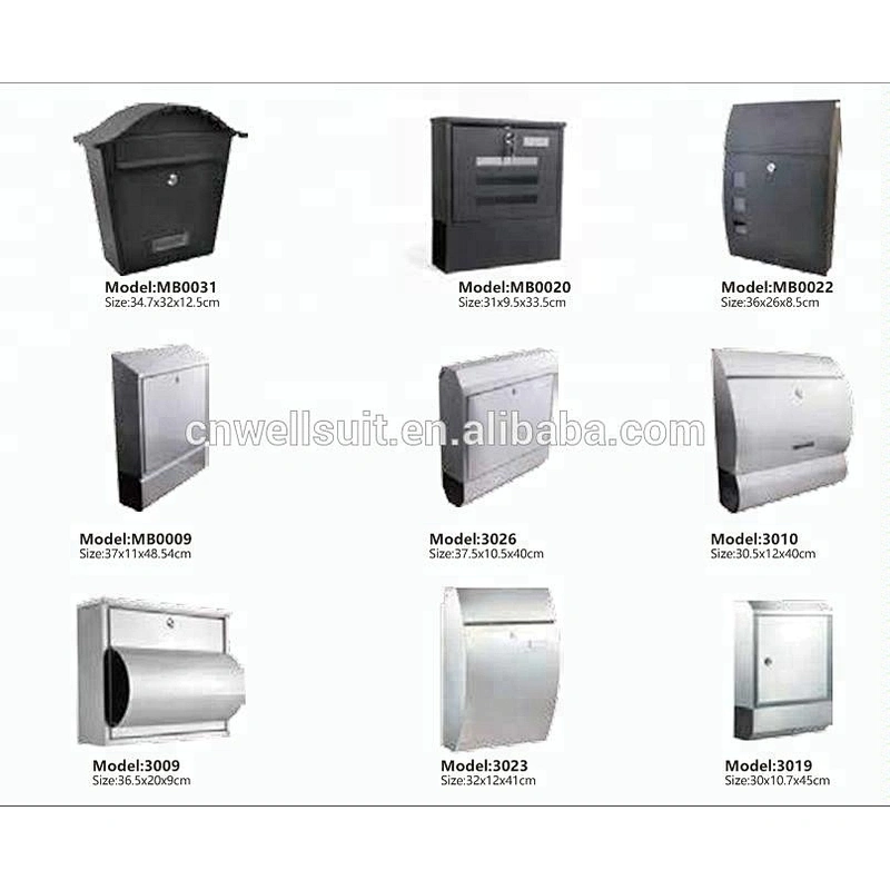 Modern outdoor newspaper mail box
