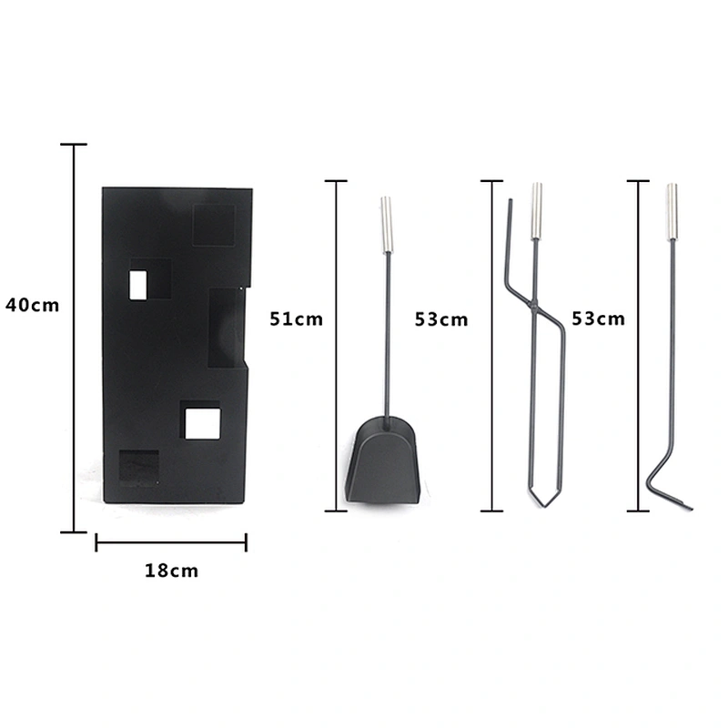 Hot Sale Modern Stainless Steel  3 Pcs Handle Fireplace Tool Accessories Set