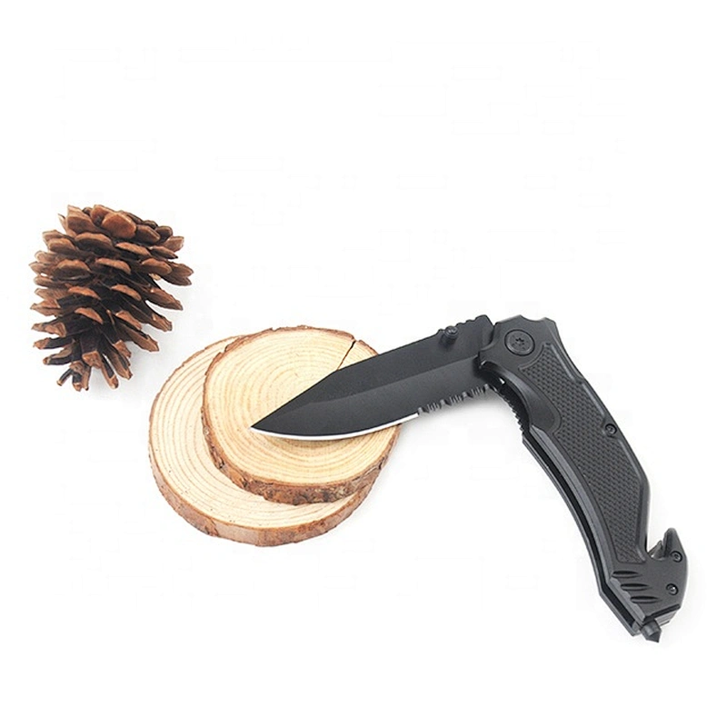 Multifunctional folding utility knife pocket with black coating
