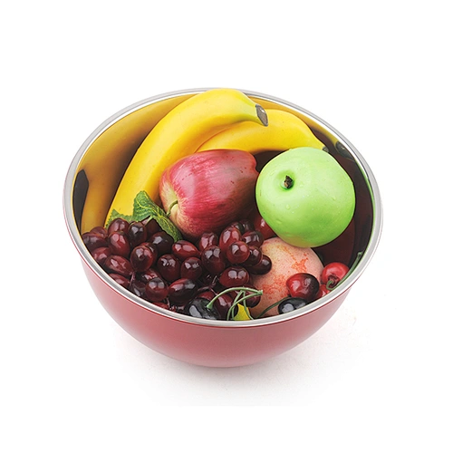 Stainless Steel Mixing Bowls Multi Color For Elegant Look Salad Bowl Painting Bowl
