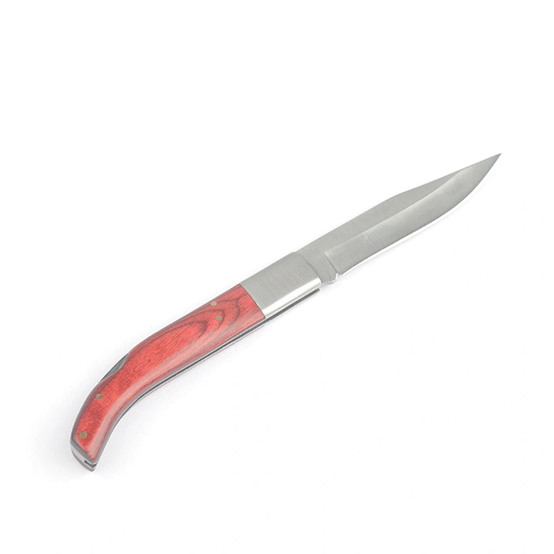 Hot sales Outdoor camping pakka handle pocket  survival knife