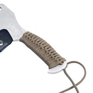 Paracord Handle Stainless Steel Survival Camping Axe Outdoor Tool Hatchet with sheath