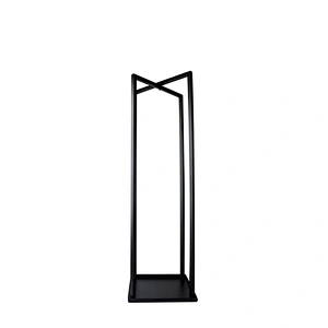 Indoor fireplace accessory metal smart log holder rack wrought iron firewood holder
