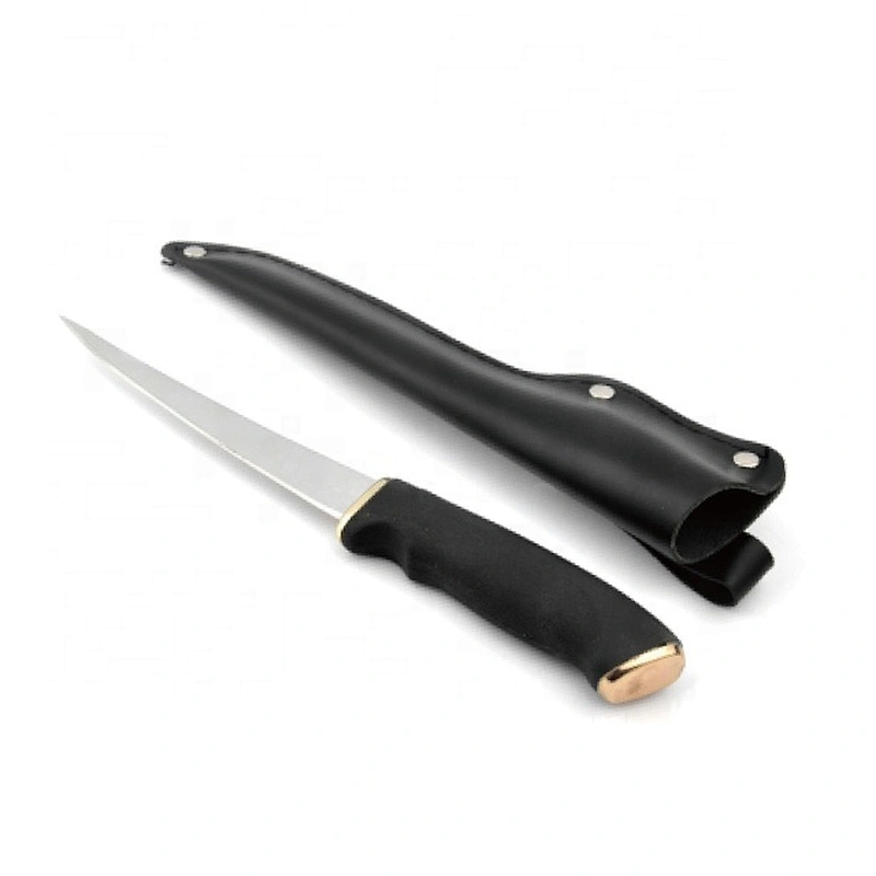 Quality Stainless Steel Blade Outdoor Camping Filet Knife With PU Sheath