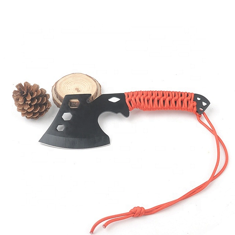 Mini Outdoor Survival Camping Hunting axe handle with Paracord wrap hatchet