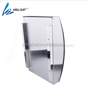 waterproof Semi Curve lockable mailboxes stainless steel modern uban style
