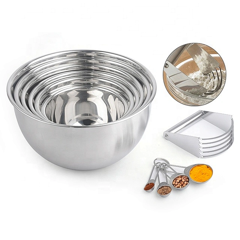 New design good quality  stainless steel food grade mixing bowl  set