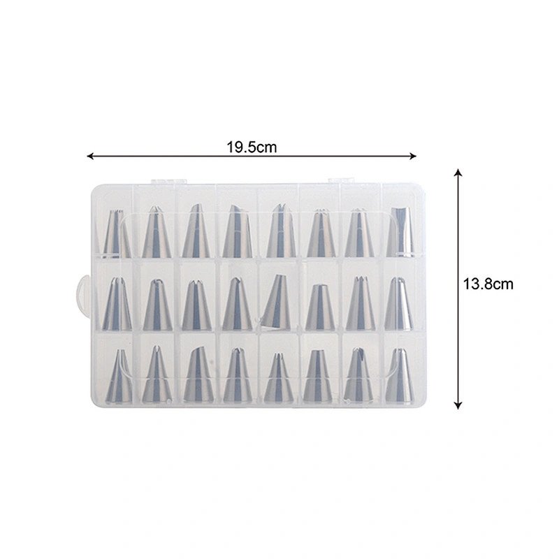 Seamless 304 Stainless Steel Cake Icing Nozzle Piping Tip with box