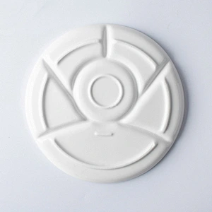 White round Shape Ceramic Food Serving Plate For Restaurant