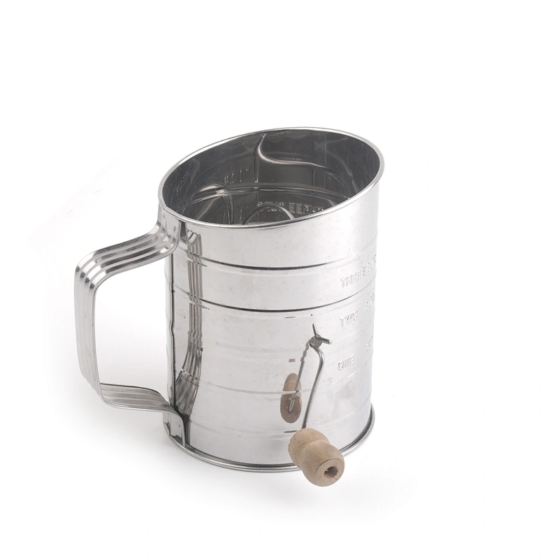 Factory direct sales free sample stainless steel flour sifter mesh size