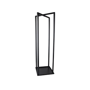 Indoor fireplace accessory metal smart log holder rack wrought iron firewood holder