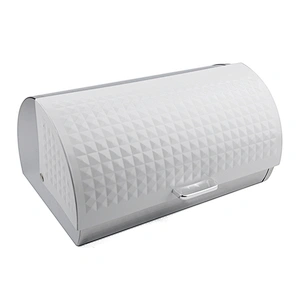 Modern household metal bread box
