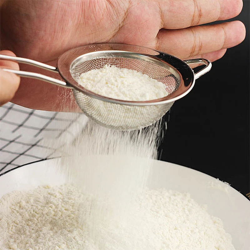 Food grade stainless steel fine mesh food Strainer frying cooking tools oil draining skimmer for kitchen cookware