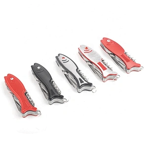 Colorful Fish Shape Multi Purpose Stainless Steel Folding Survival Pocket  Knife Tools 13 in 1