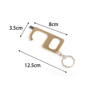 Hygiene Antimicrobial Hand Keychain Touchless Door Opener No Touch Key