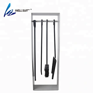 5 pieces  steel outdoor fireplace tools with fireplace tong