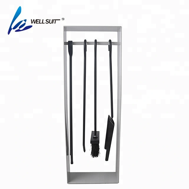 5 pieces  steel outdoor fireplace tools with fireplace tong