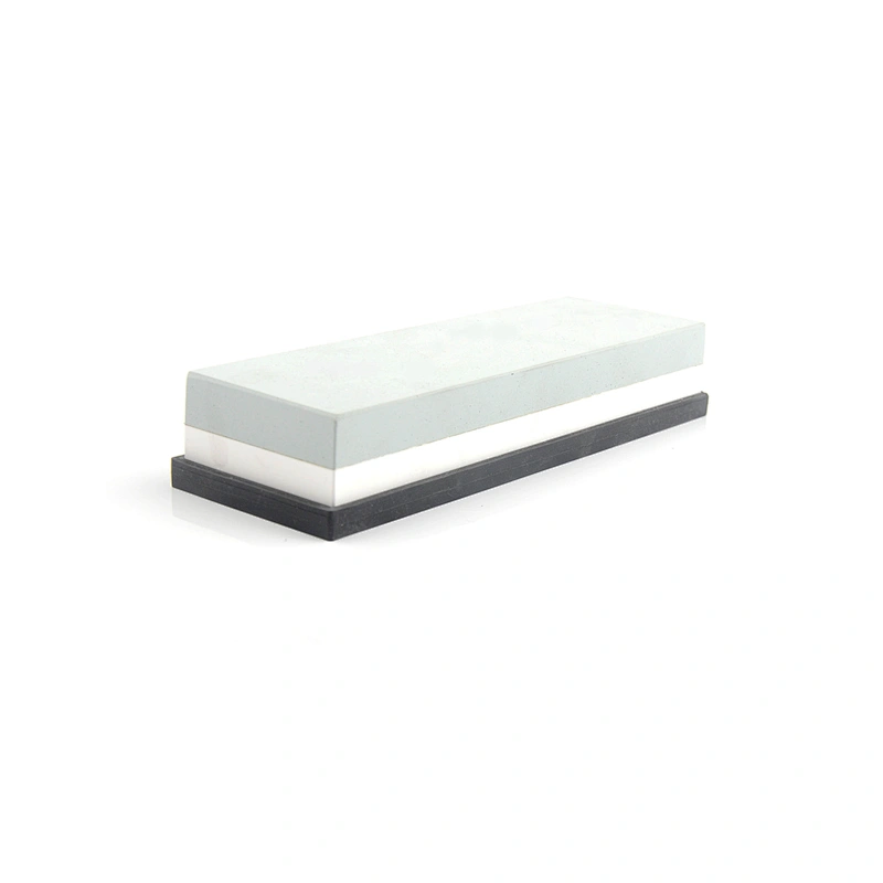 durable Aluminum Oxide, or Silicon Carbide sharping stone bamboo base whetstone bamboo for knife