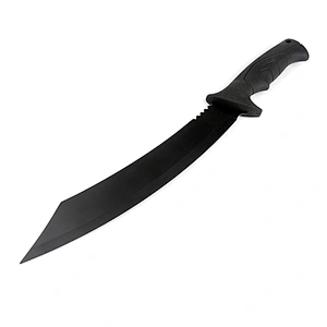 Machete Stainless Steel Nigrescence Survival Outdoor Black Hunting Machete with TPR Handle
