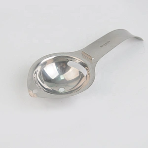 Stainless Steel Egg Separator Long Handle Egg Strainer
