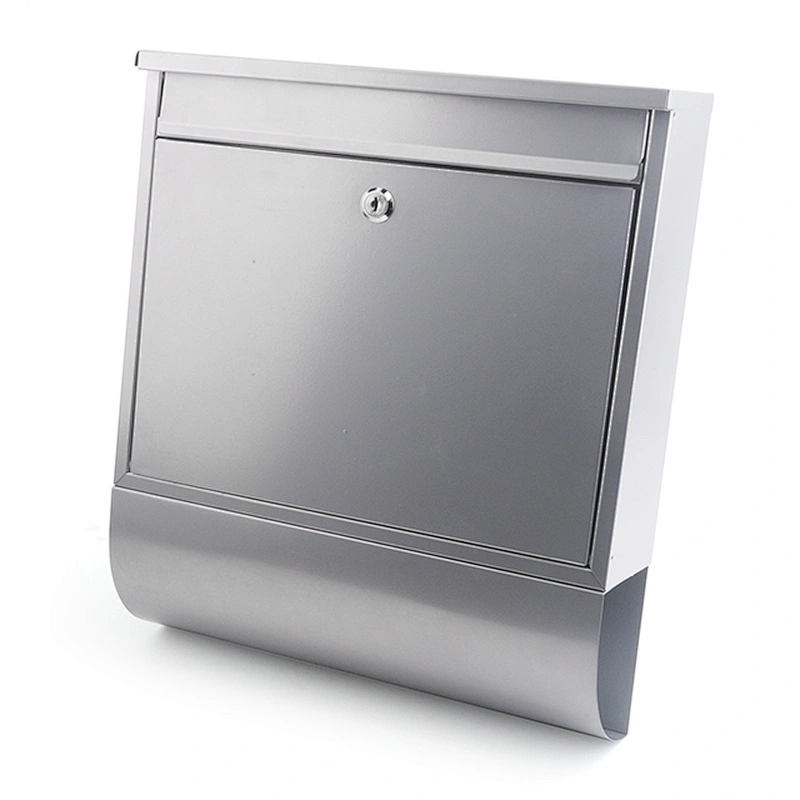 Modern Wall Mounted Mail Box Stainless SteelCustomized  Letter Box  with Newspaper Holder
