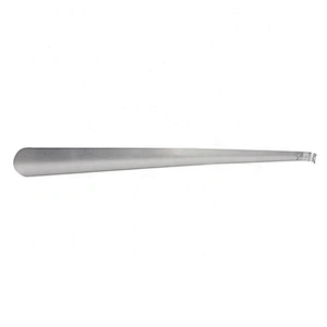 High quality durable novelty long handlel stainless steel metal shoe horn